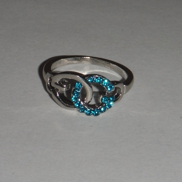 GG Fashion Ring-Aqua - Picture 1 of 2
